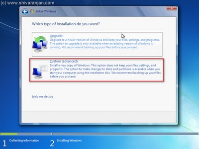 установка windows vista с флешки